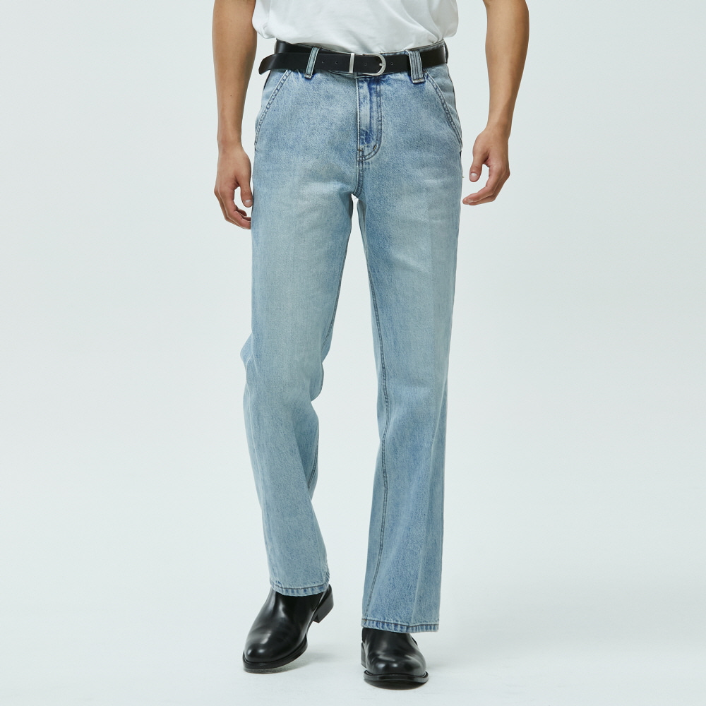 [AMC 데님]Dawn Semi Flared Jeans DCPT022LightBlue