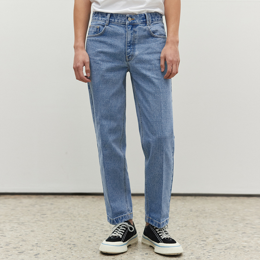 Dawn Cropped Tapered Jeans DCPT001LightBlue
