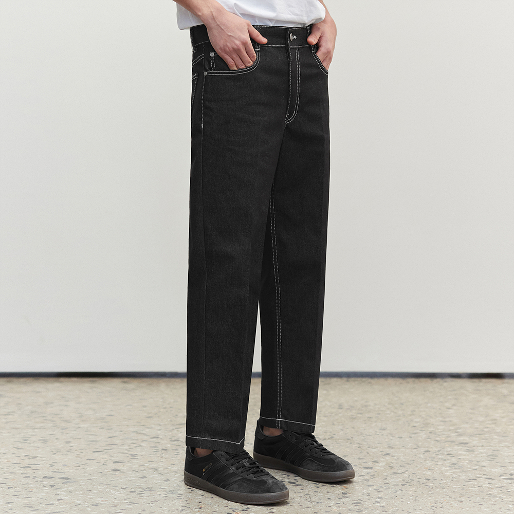 Dawn Cropped Tapered Jeans DCPT001CPBlack