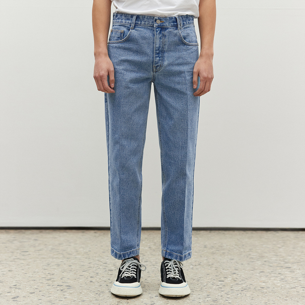 Dawn Cropped Tapered Jeans DCPT001LightBlue