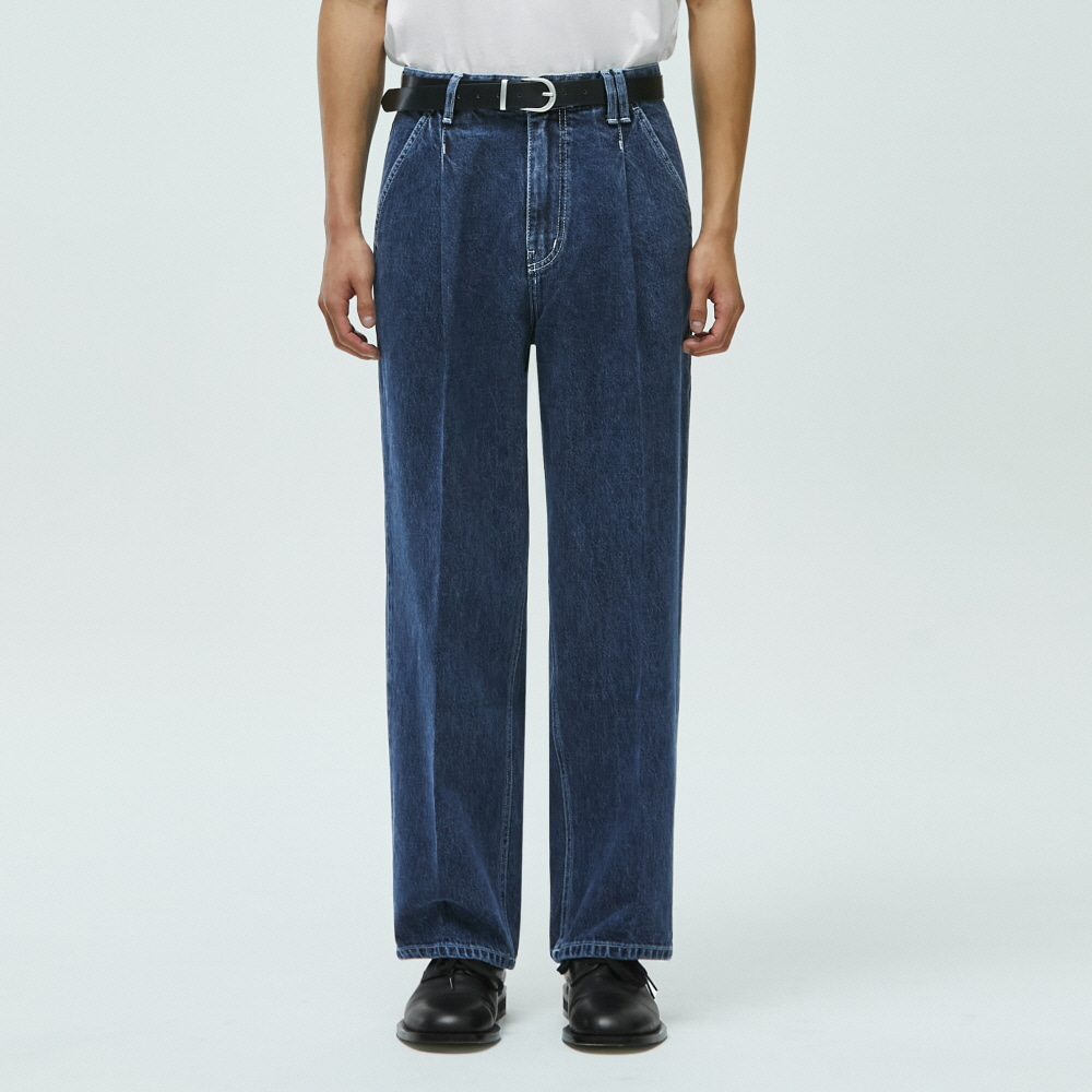 [AMC 데님]Dawn 1Pleats Jeans DCPT023Blue